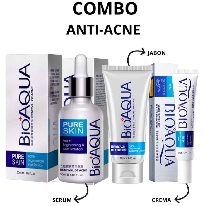 COMBO ANTI ACNE BIOAQUA + CAJA DE SEG
