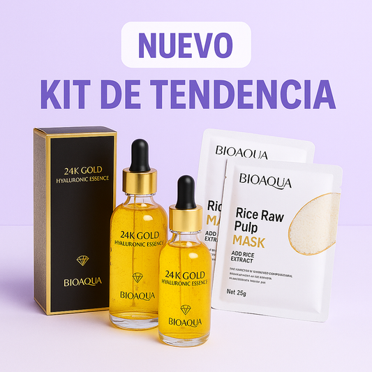 SERUM 24K BIOAQUA X2 + MASCARILLAS