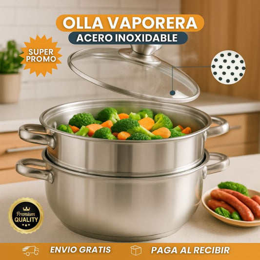 OLLA VAPORERA DOBLE PISO