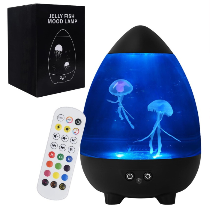🌊🪼 LÁMPARA MÁGICA CON MEDUSAS FLOTANTES LED ✨